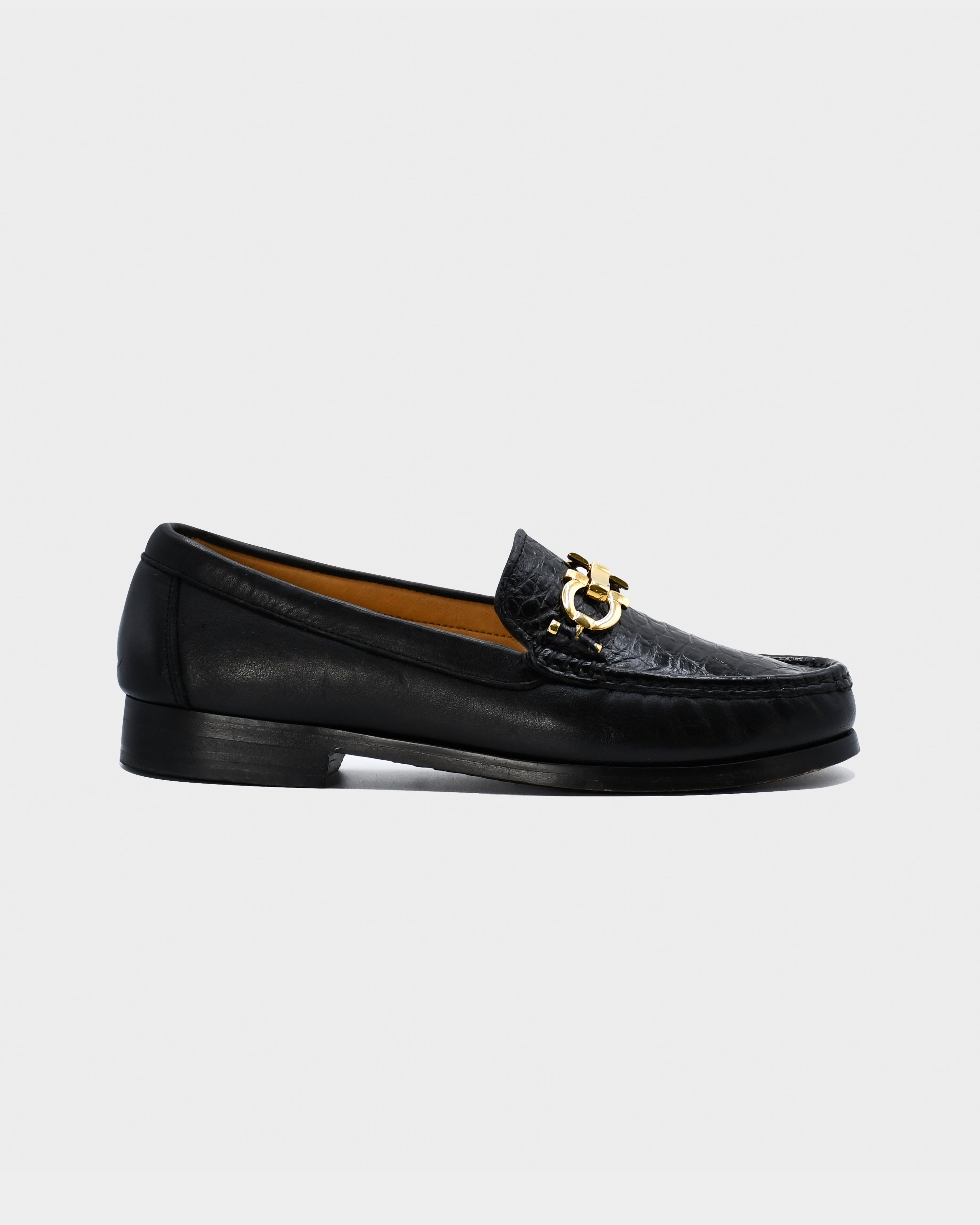 Mocasín Dama en piel de Cocodrilo- Budapest