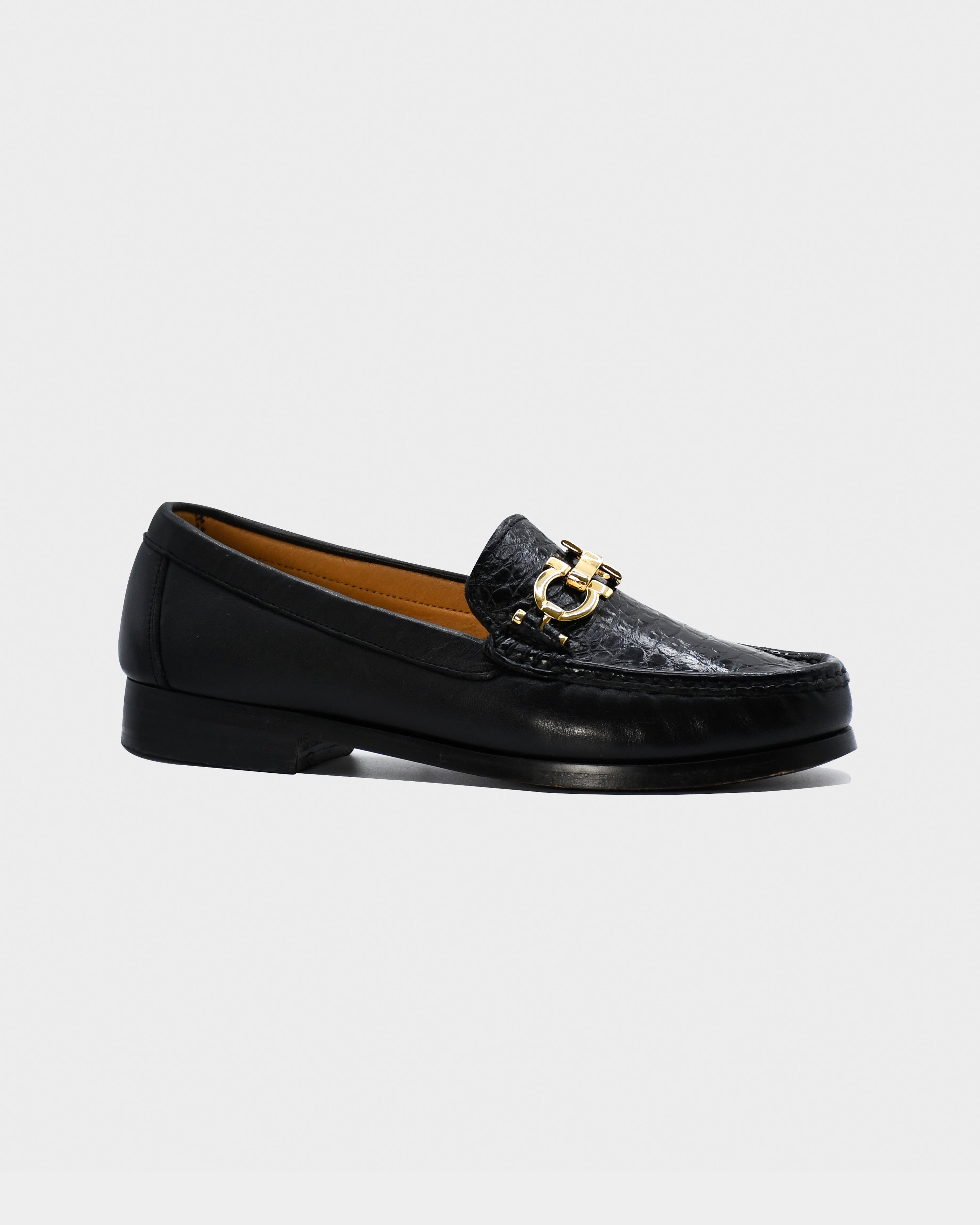 Mocasín Dama en piel de Cocodrilo- Budapest