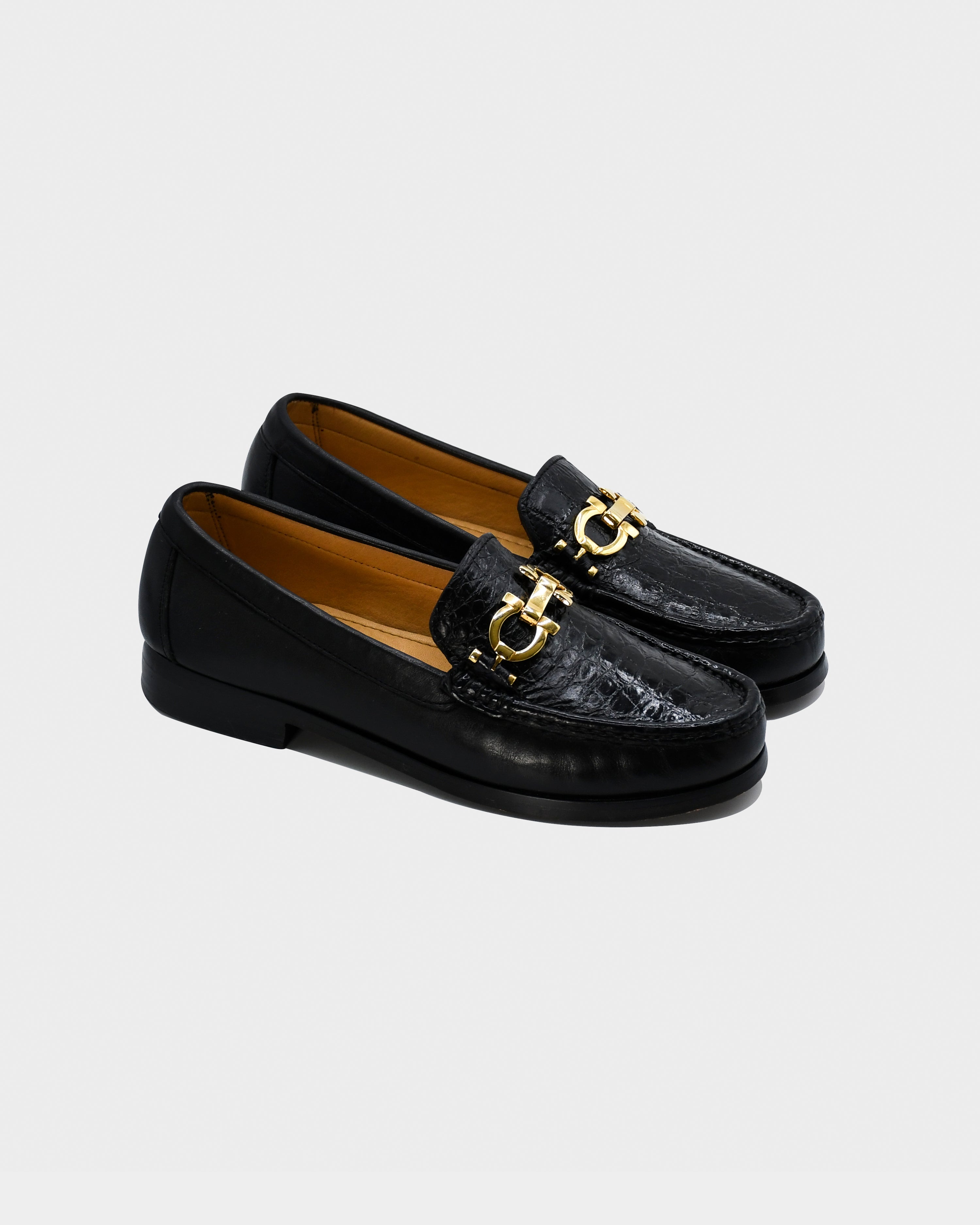Mocasín Dama en piel de Cocodrilo- Budapest
