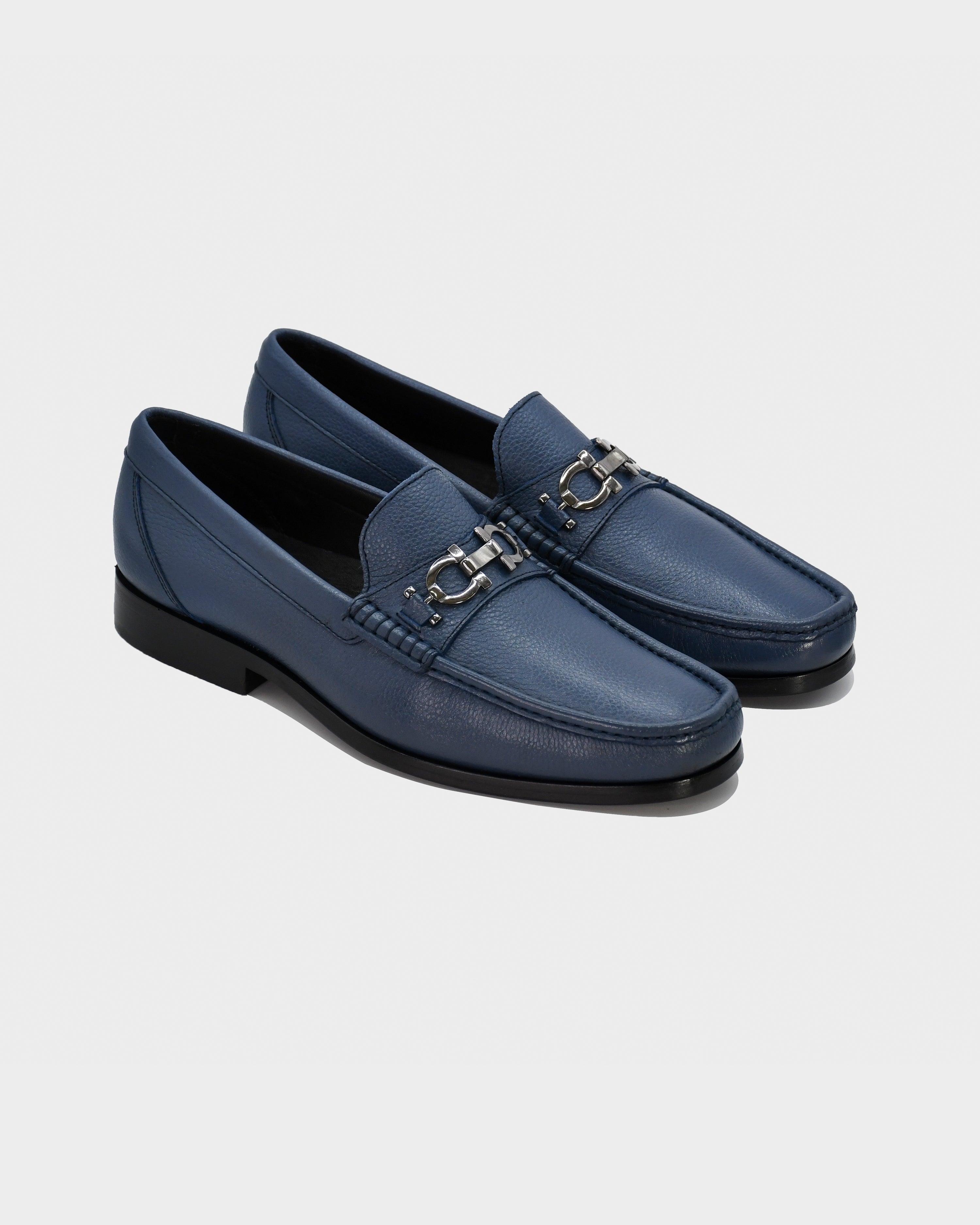 Mocasín de caballero en piel con herraje - MYKONOS