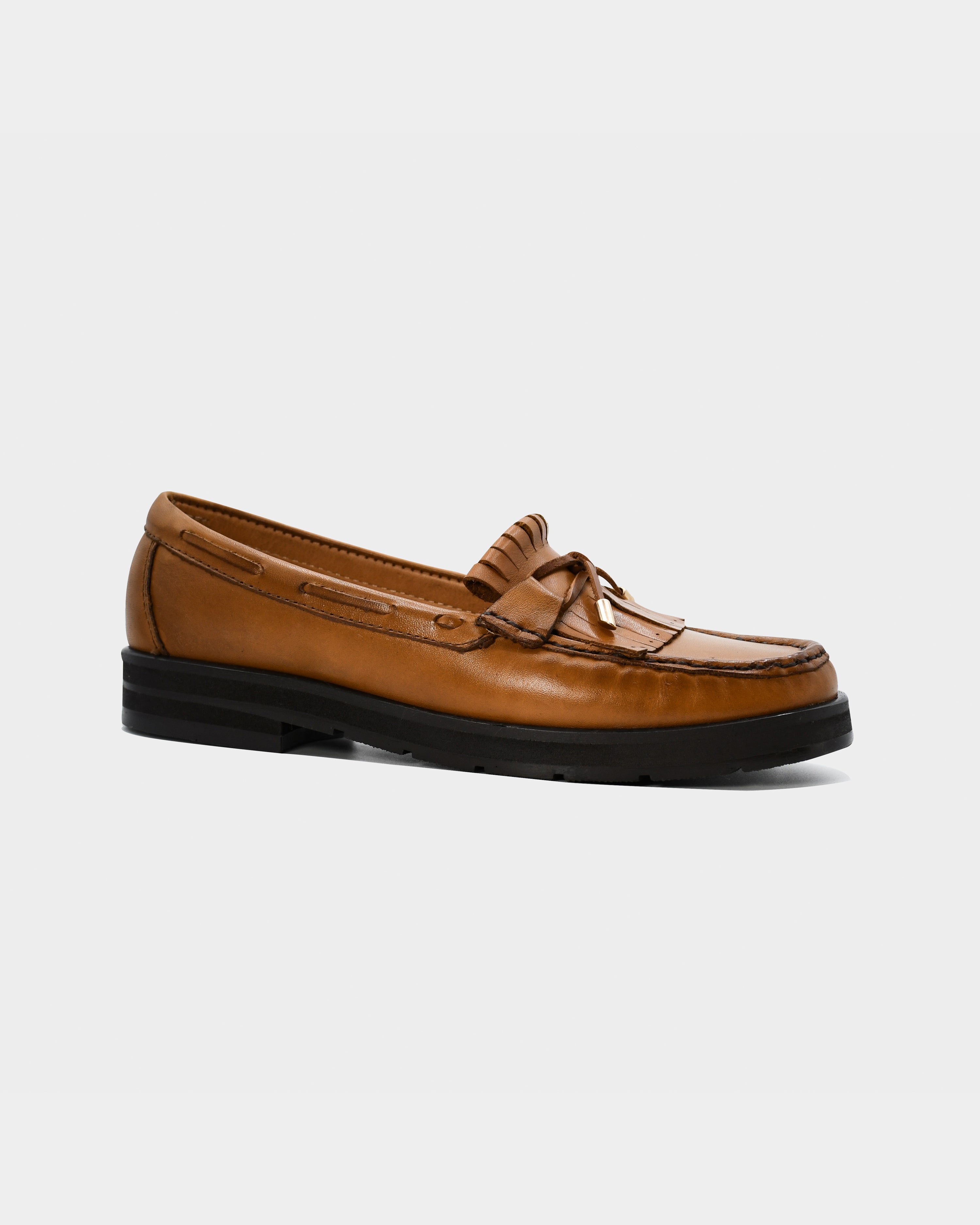 Mocasín Dama en piel Suela alta- AFRICA