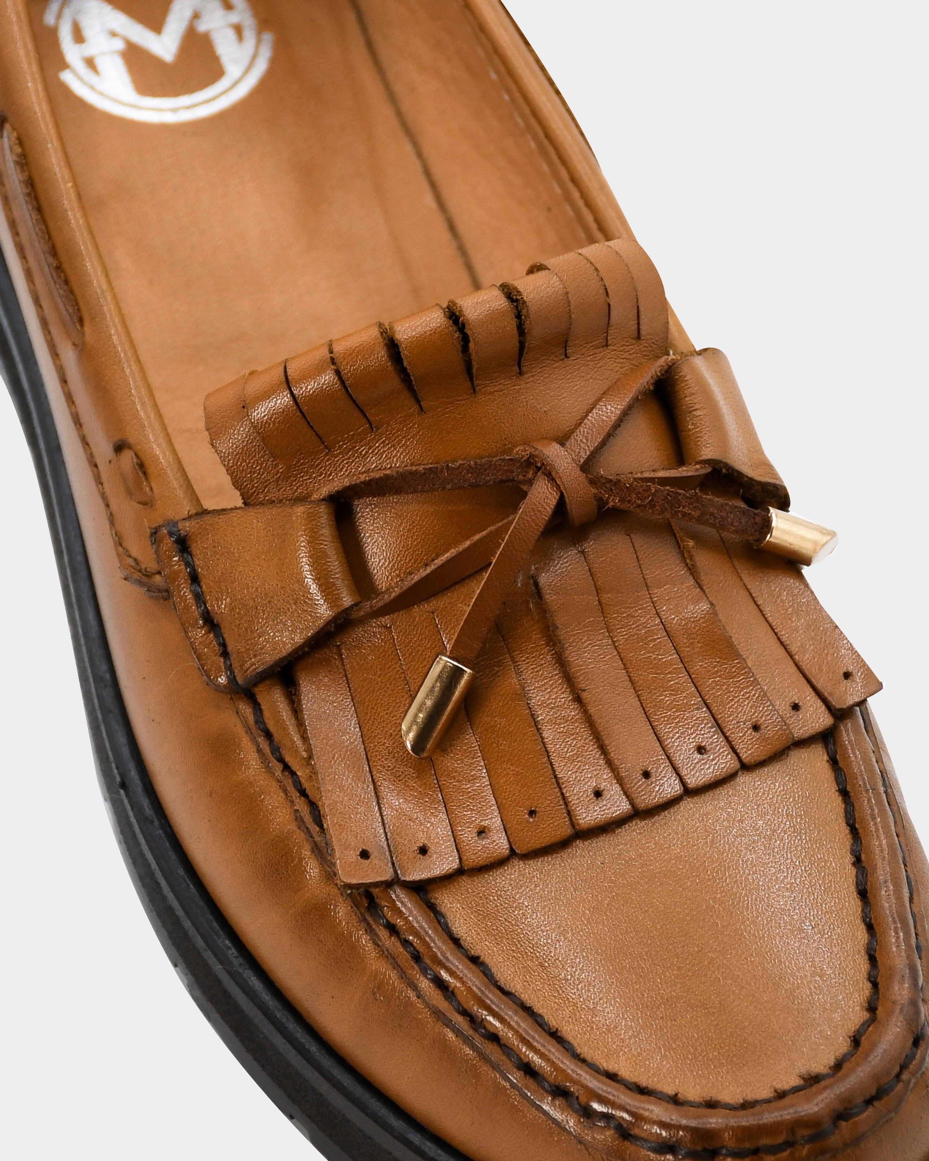 Mocasín Dama en piel Suela alta- AFRICA