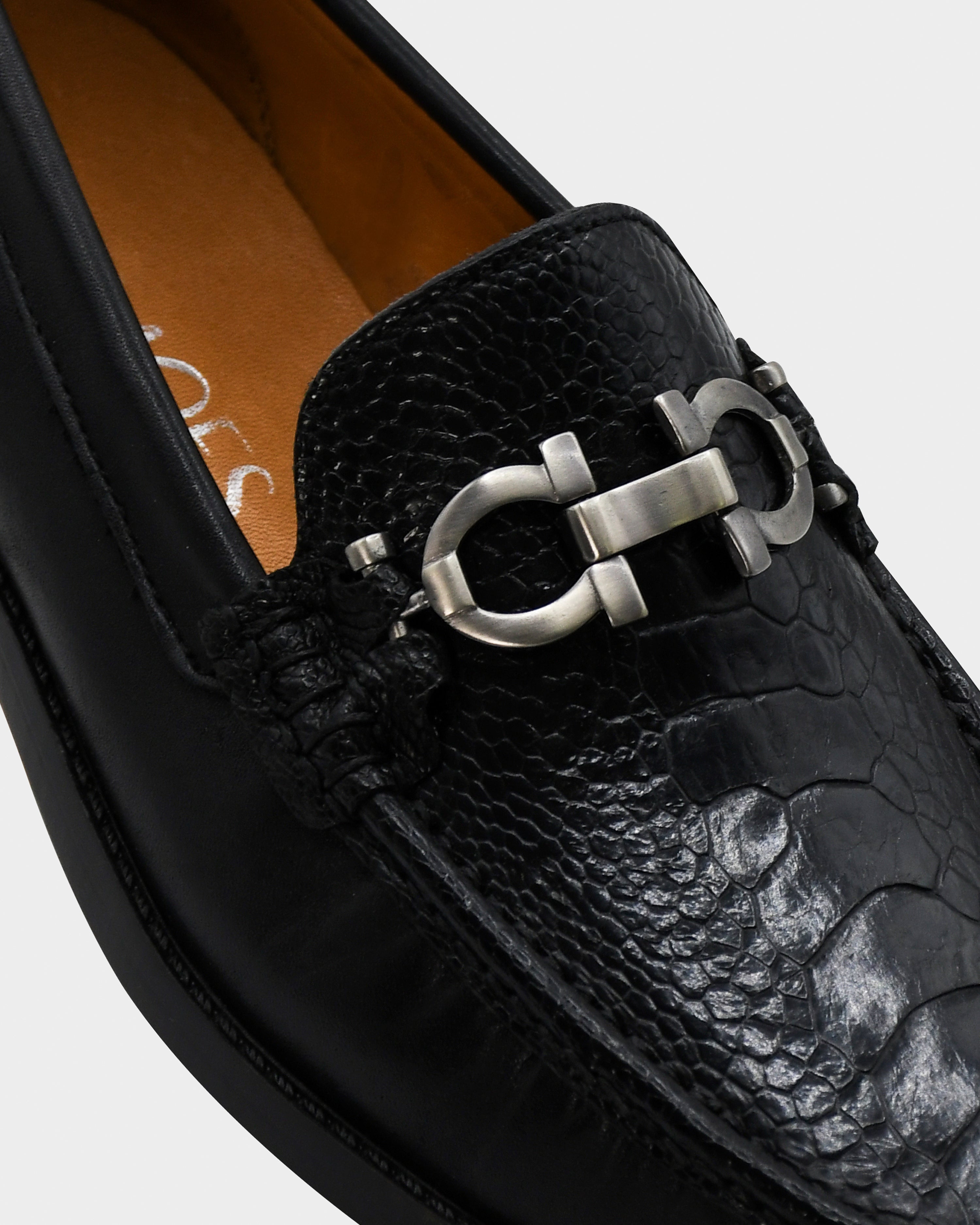 Mocasín de caballero en piel pata de avestruz - Dante