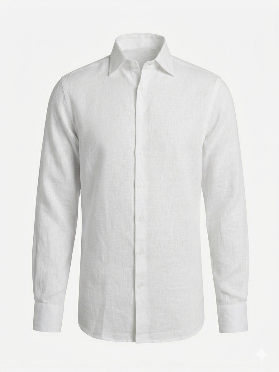 Camisa lino blanca
