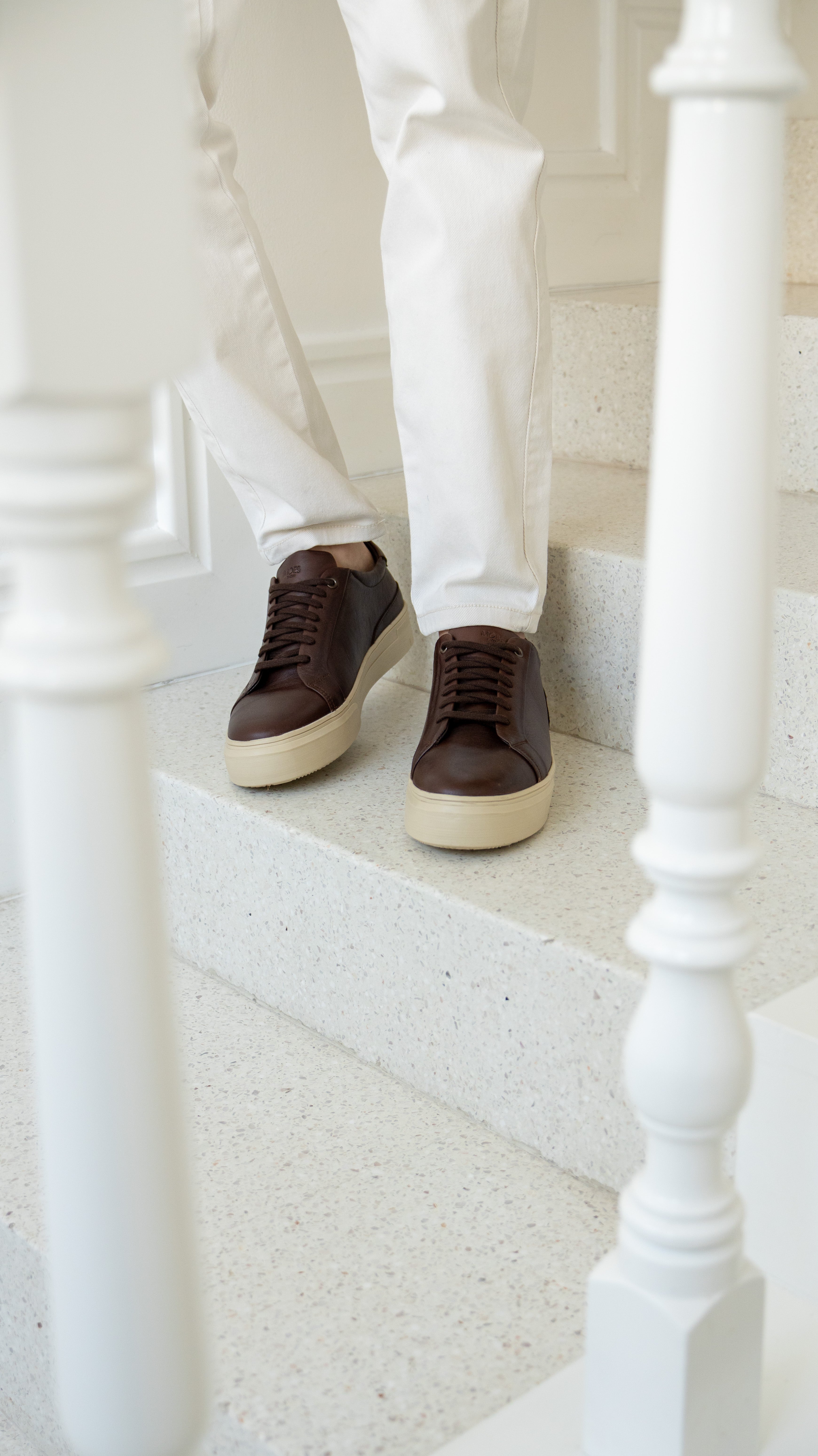 Sneakers Enzo - Piel chocolate