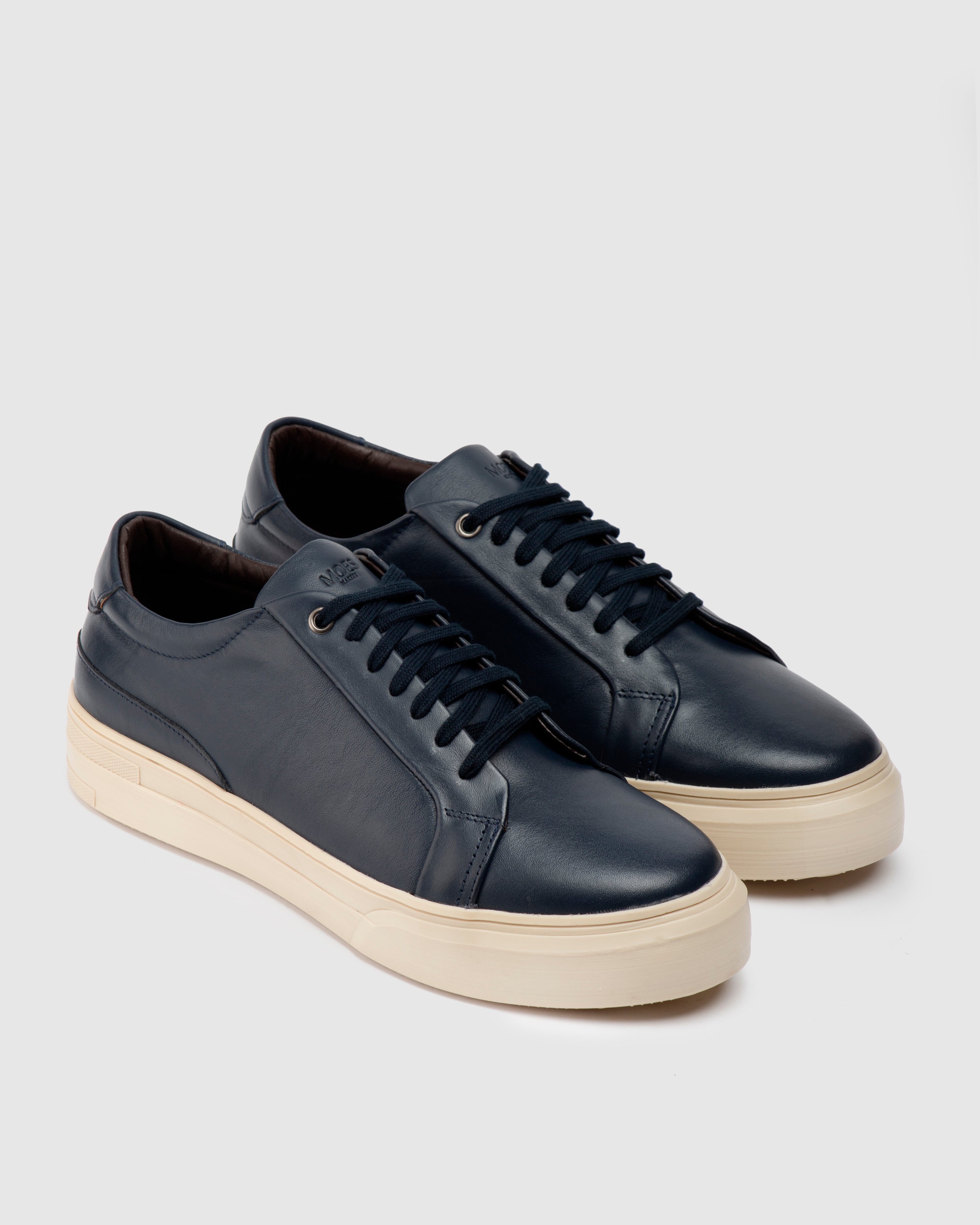 Sneakers Enzo - Piel Marino