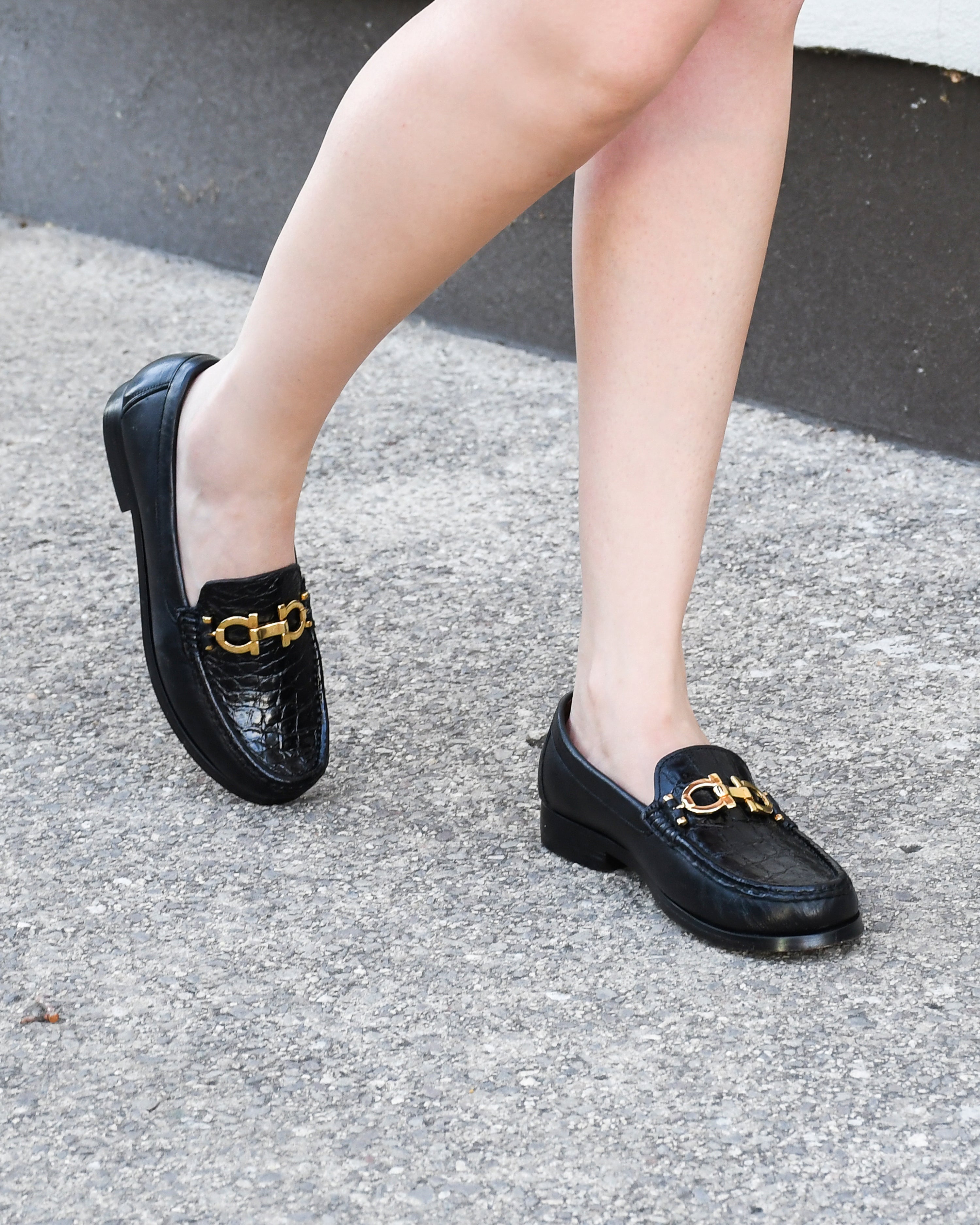 Mocasín Dama en piel de Cocodrilo- Budapest