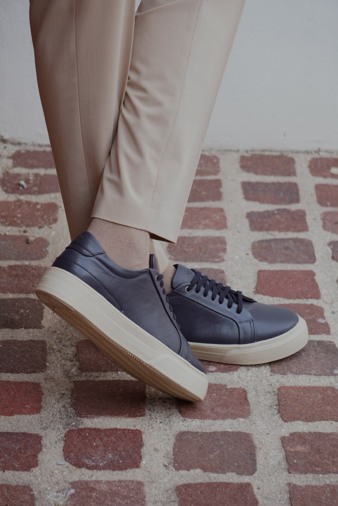 Sneakers Enzo - Piel Marino