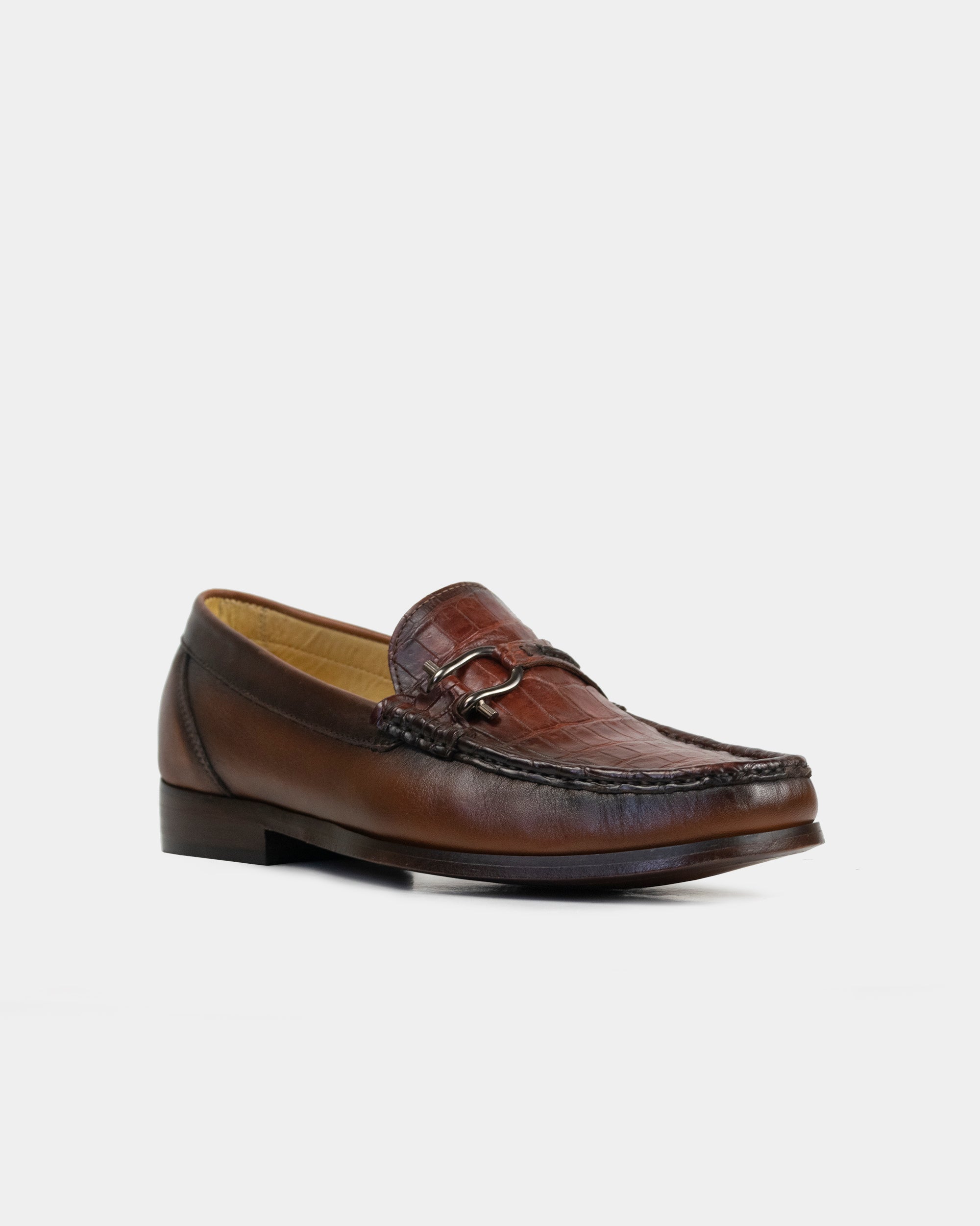 Mocasín de caballero en piel cocodrilo- BALAGOS